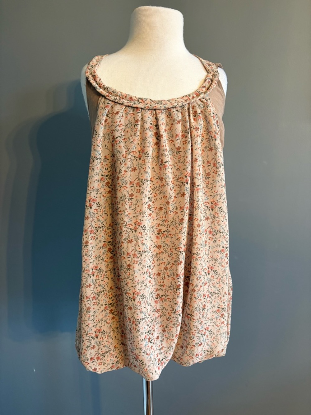 Love Culture Sleeveless Floral Tank - Beige Floral